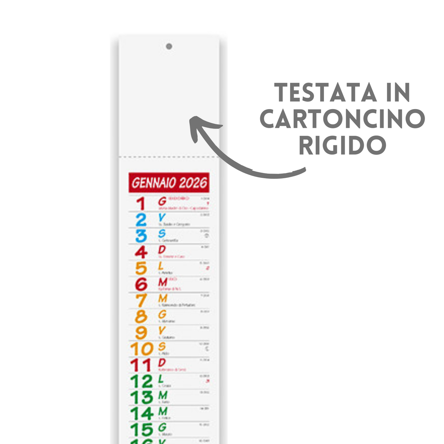 Calendario personalizzato 2026 modello Ultra-Slim | Cod. PA677
