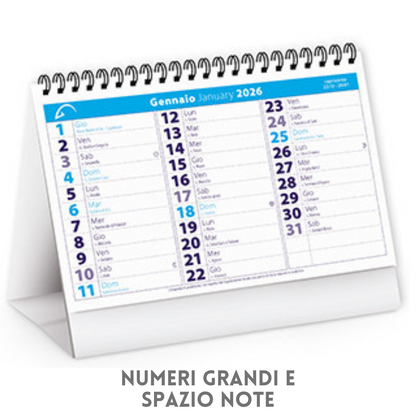 Calendario da banco 2026 personalizzato | Cod. PA700