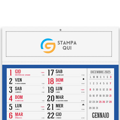 Calendario olandese 2026 personalizzato | Cod. PA614