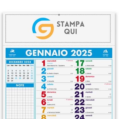  Calendari personalizzati 2025 olandesi PA422