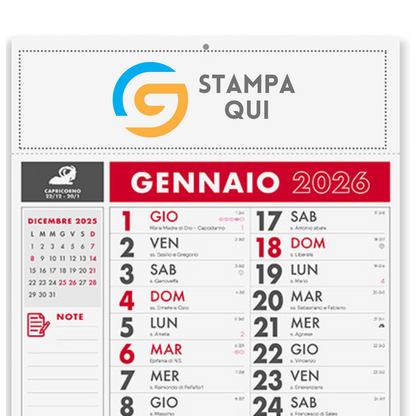 Calendario olandese 2026 personalizzato | Cod. PA636