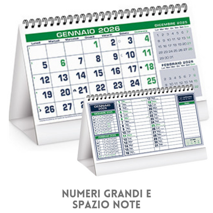 Calendario da banco 2026 personalizzato | Cod. PA710
