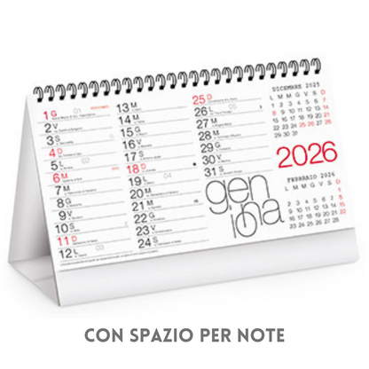 Calendario da banco 2026 personalizzato | Cod. PA720