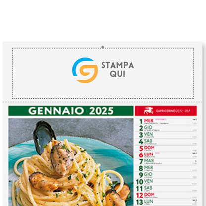 Calendari personalizzati 2025 illustrati PA132