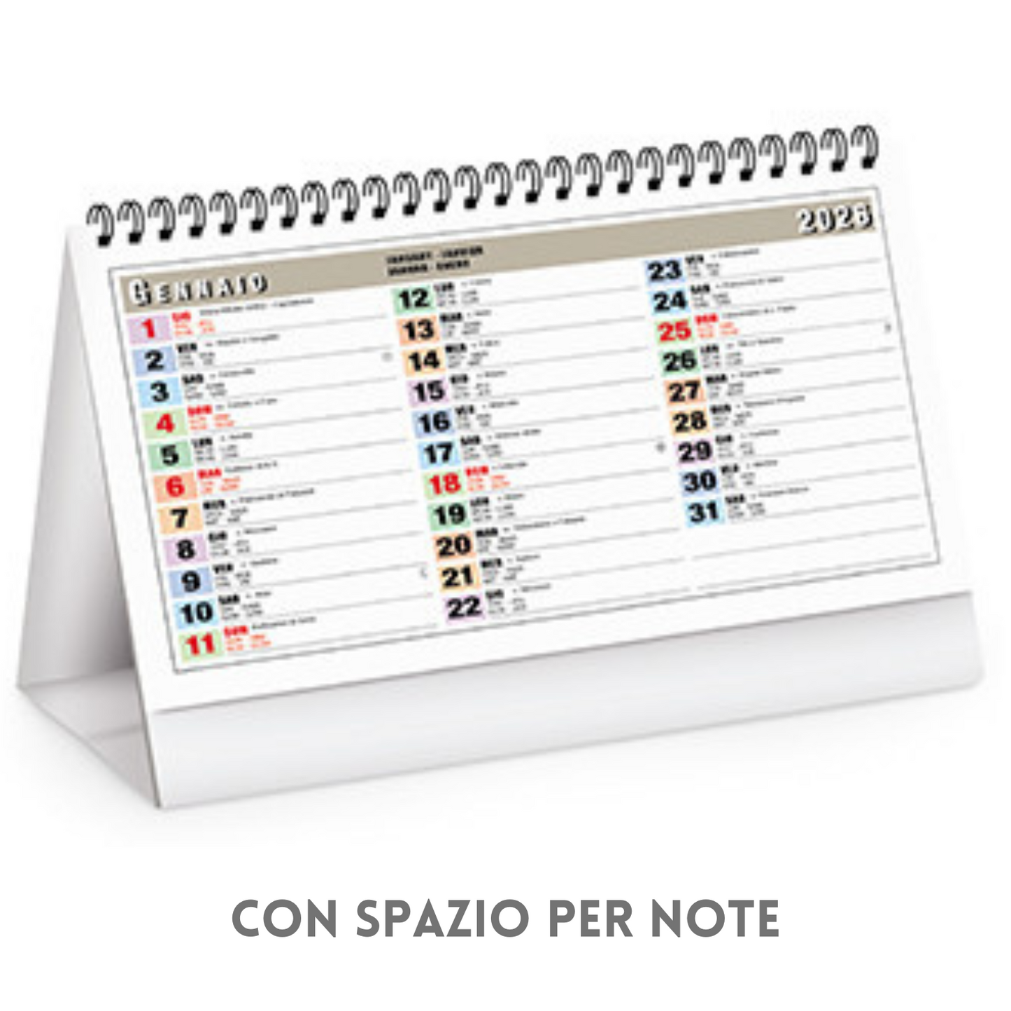 Calendario da banco 2026 personalizzato | Cod. PA730