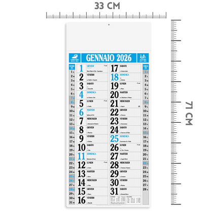 Calendario olandese GIGANTE 2026 personalizzato | Cod. PA523
