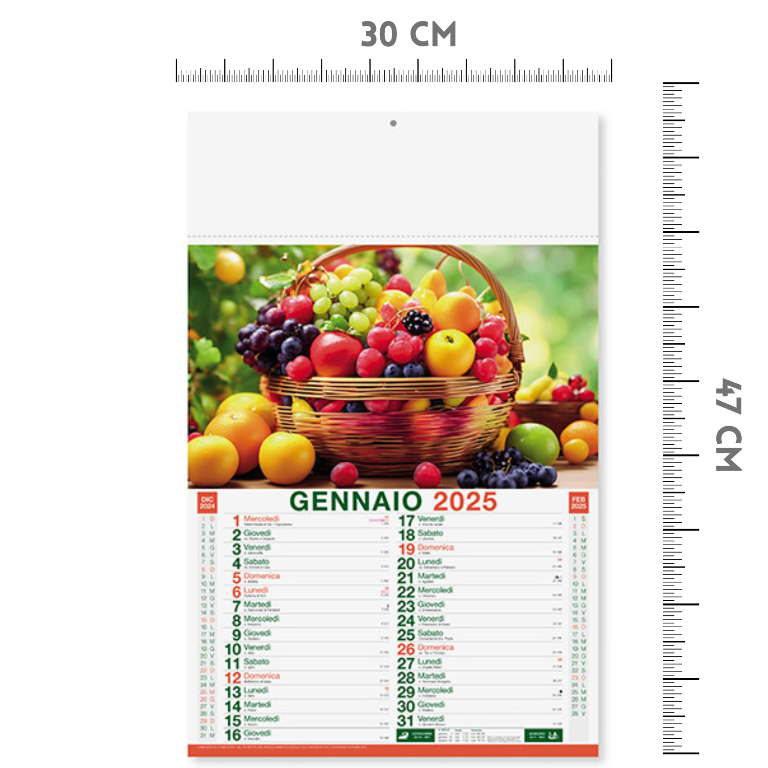 Calendari personalizzati 2025 illustrati PA146