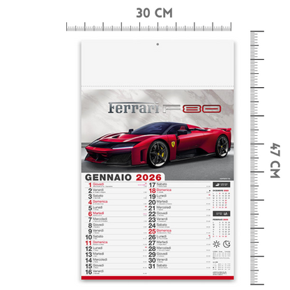 Calendario illustrato 2026 Auto Sportive | Cod. PA162