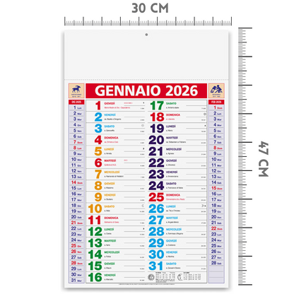 Kit Calendario 2026 + Penna Personalizzati | Cod. Kit Color