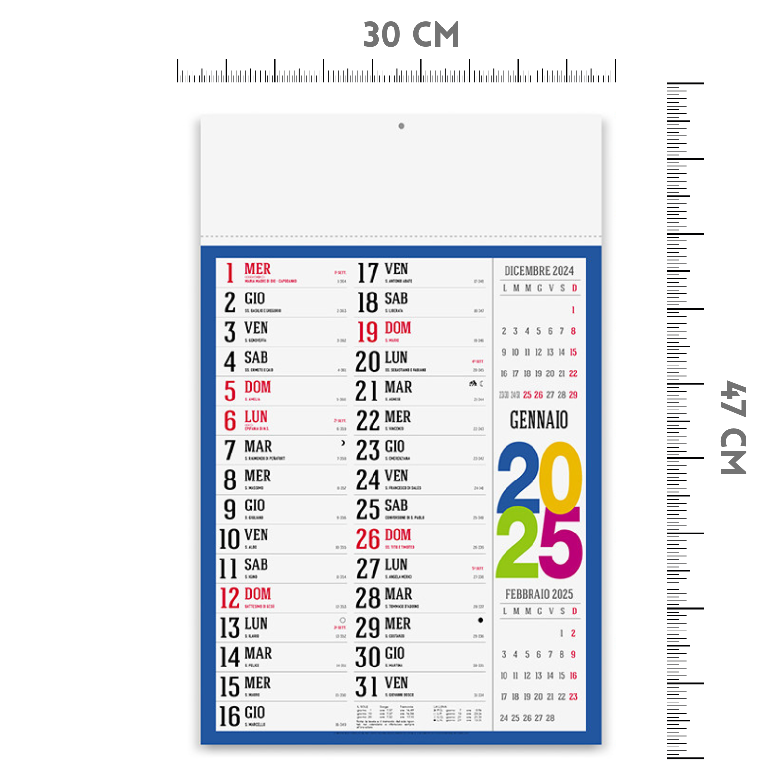 Calendari personalizzati 2025 olandesi PA614