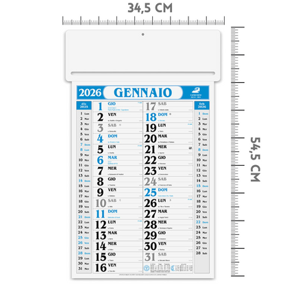 Calendario passafoglio 2026 personalizzato | Cod. PA550