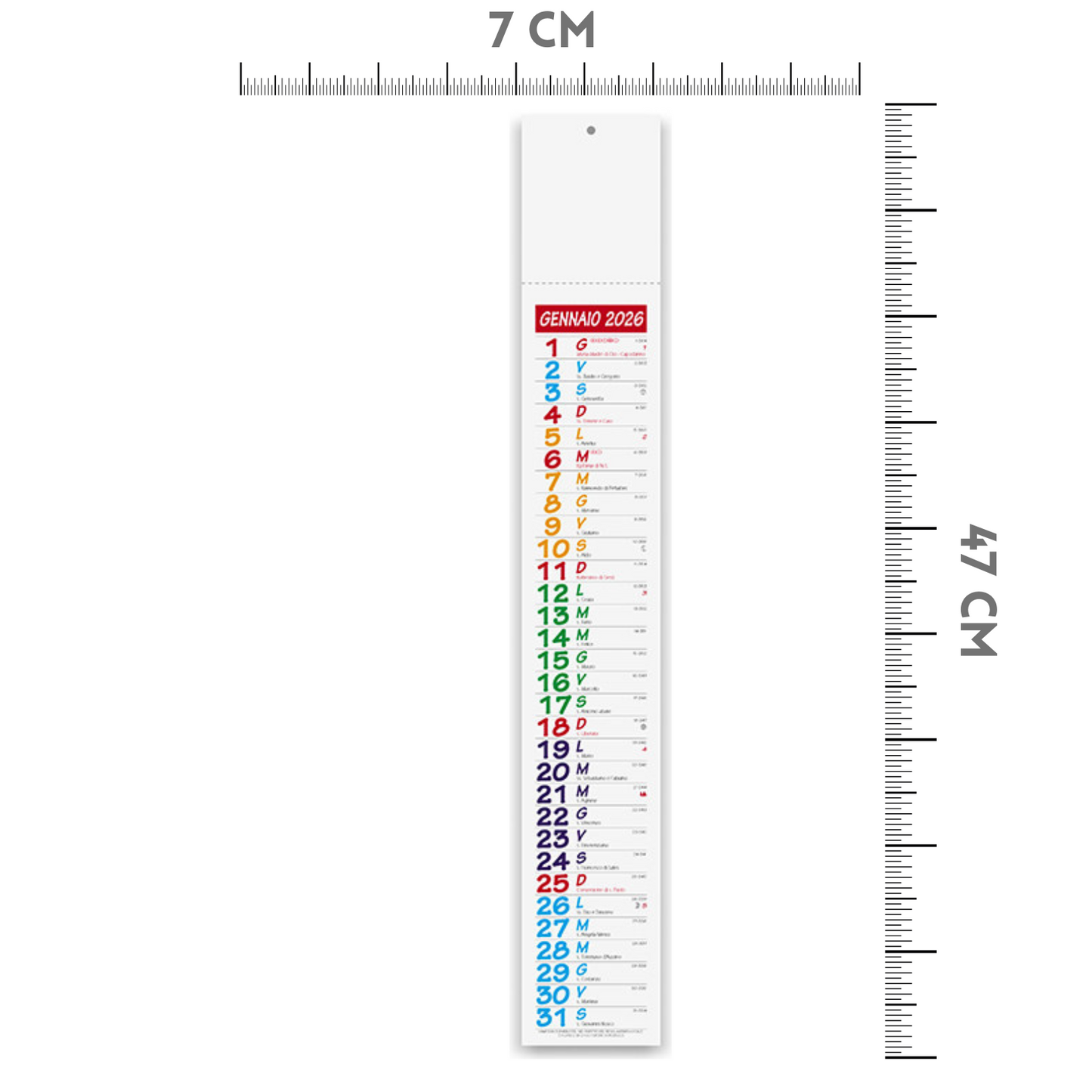 Calendario personalizzato 2026 modello Ultra-Slim | Cod. PA677