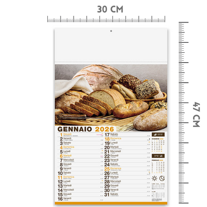 Calendario illustrato 2026 Pane e Pasta | Cod. PA138