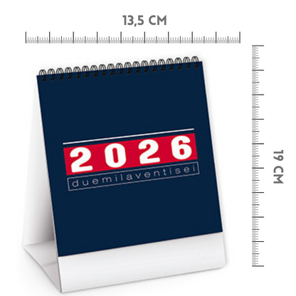 Calendario da banco 2026 personalizzato | Cod. PA745