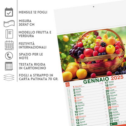 Calendari personalizzati 2025 illustrati PA146