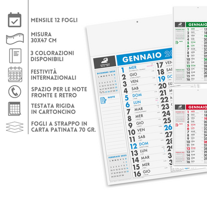 Calendari personalizzati 2025 olandesi PA636