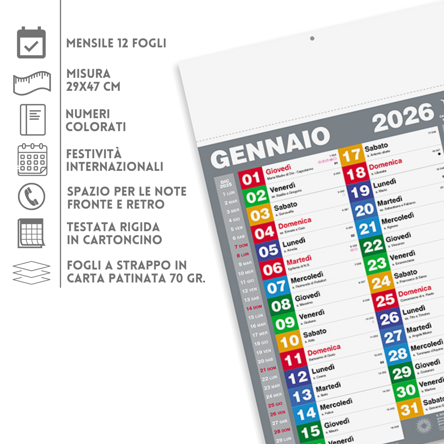 Calendario olandese 2026 personalizzato | Cod. PA420