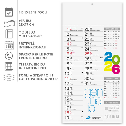 Calendario olandese 2026 personalizzato | Cod. PA654