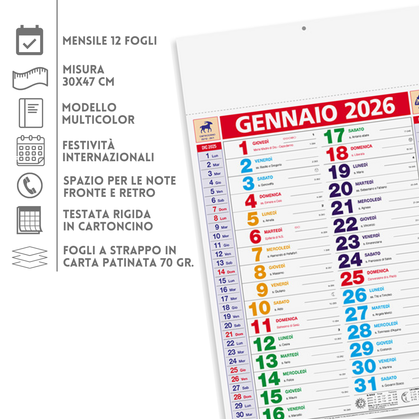 Calendario olandese 2026 personalizzato | Cod. PA600