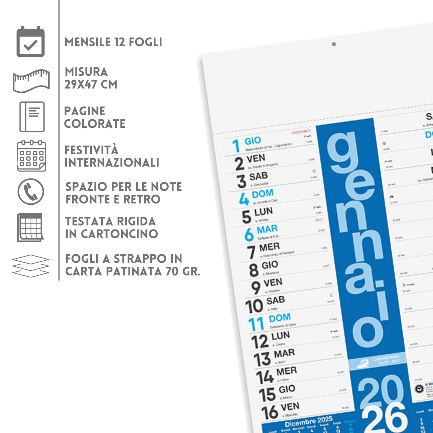 Calendario olandese 2026 personalizzato | Cod. PA430