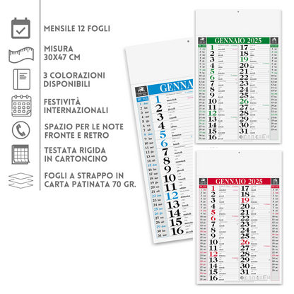 Calendari personalizzati 2025 olandesi PA640