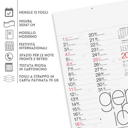 Calendario olandese 2026 personalizzato | Cod. PA615