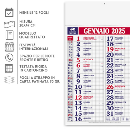 Calendari personalizzati 2025 olandesi PA610