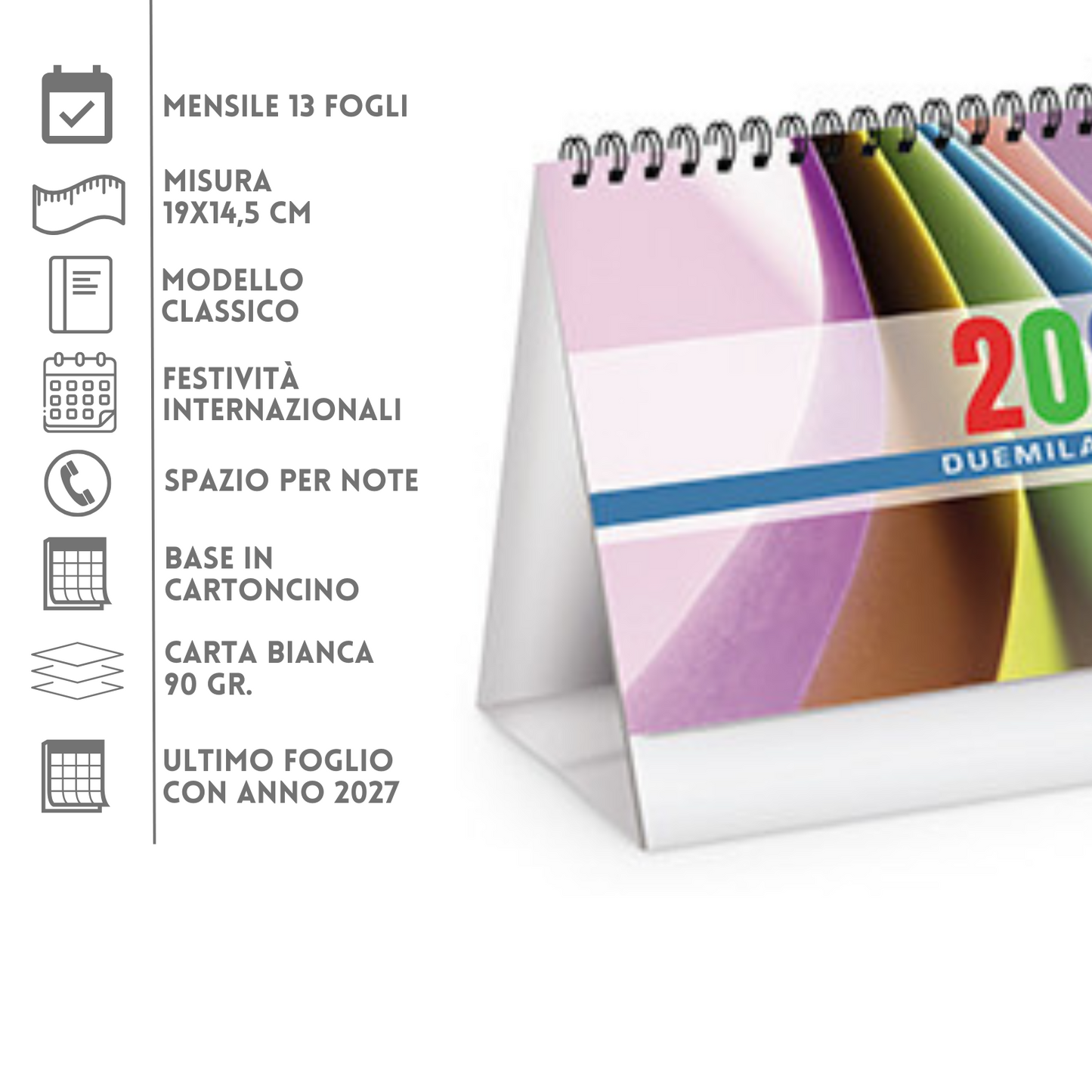 Calendario da banco 2026 personalizzato | Cod. PA730