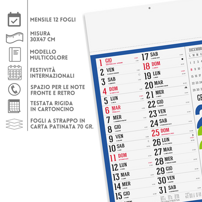 Calendario olandese 2026 personalizzato | Cod. PA614