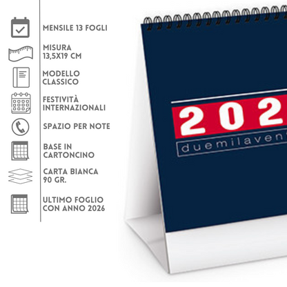 Calendario da banco 2026 personalizzato | Cod. PA745