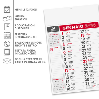 Calendario olandese 2026 personalizzato | Cod. PA636