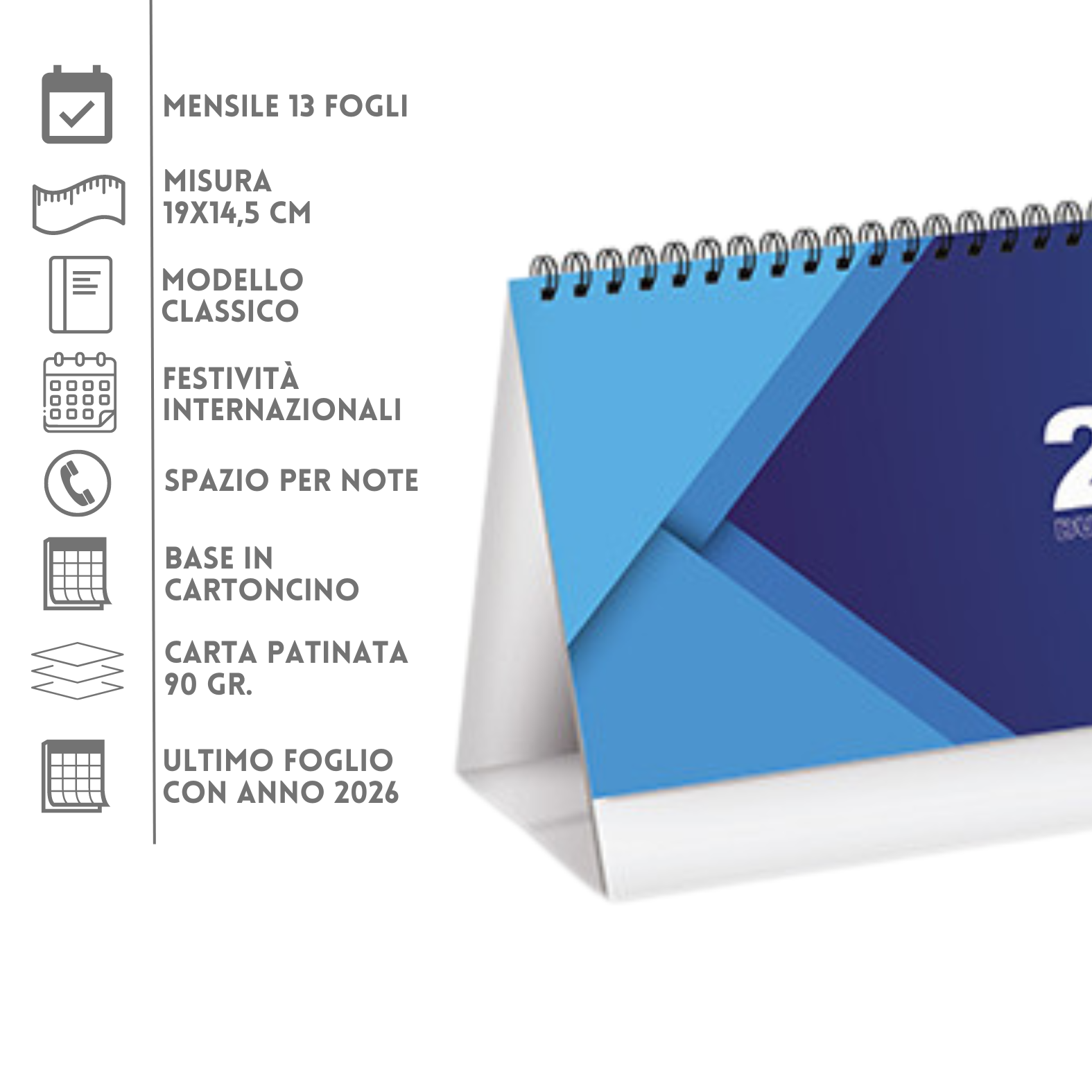 Calendari personalizzati 2025 da banco PA710