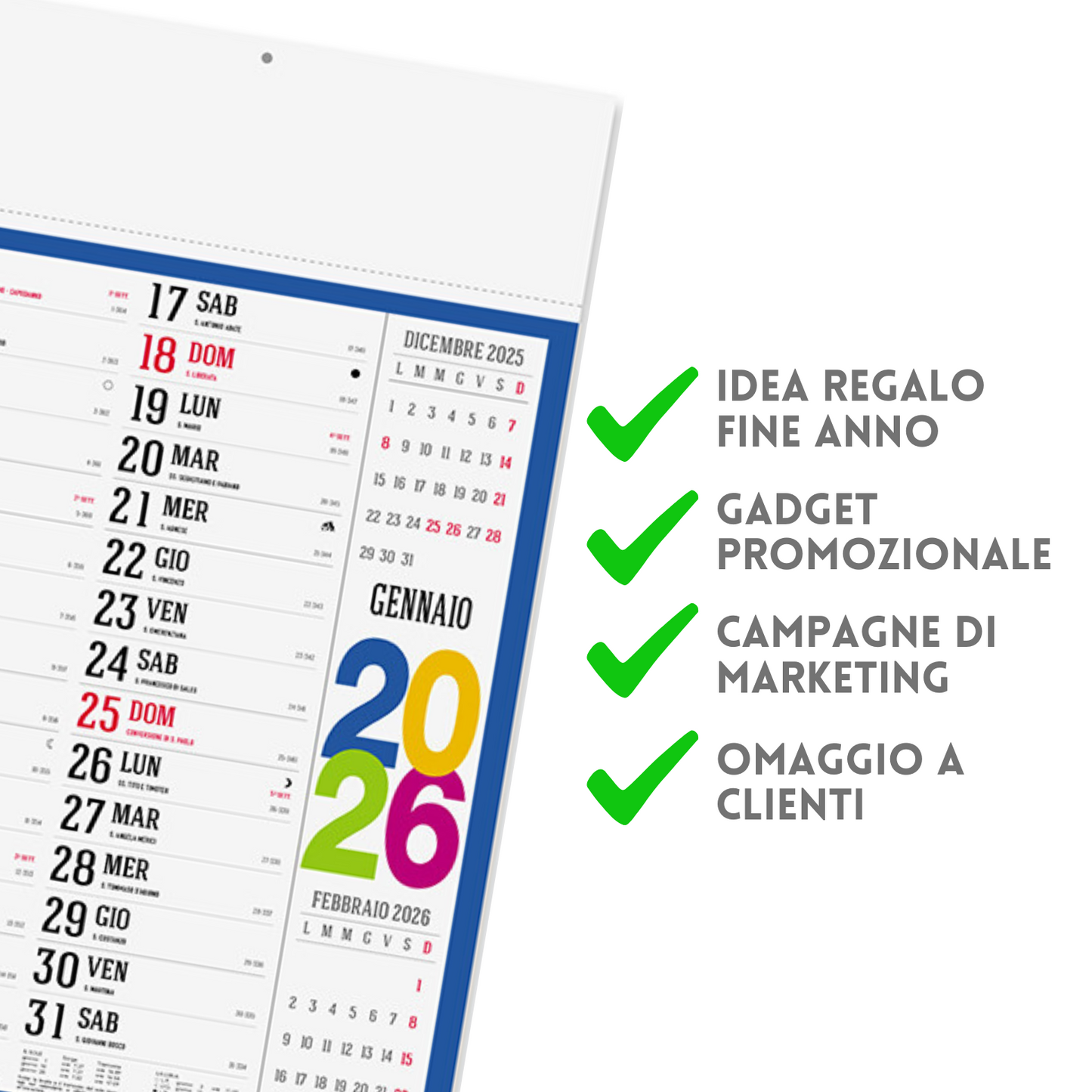 Calendario olandese 2026 personalizzato | Cod. PA614