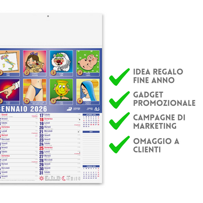 Calendario illustrato 2026 Cabala | Cod. PA114