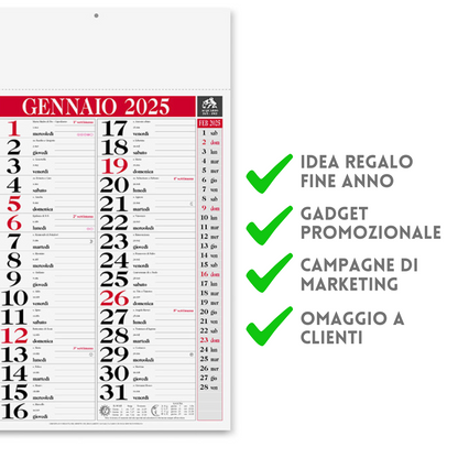 Calendari personalizzati 2025 olandesi PA640
