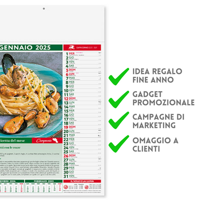 Calendari personalizzati 2025 illustrati PA132