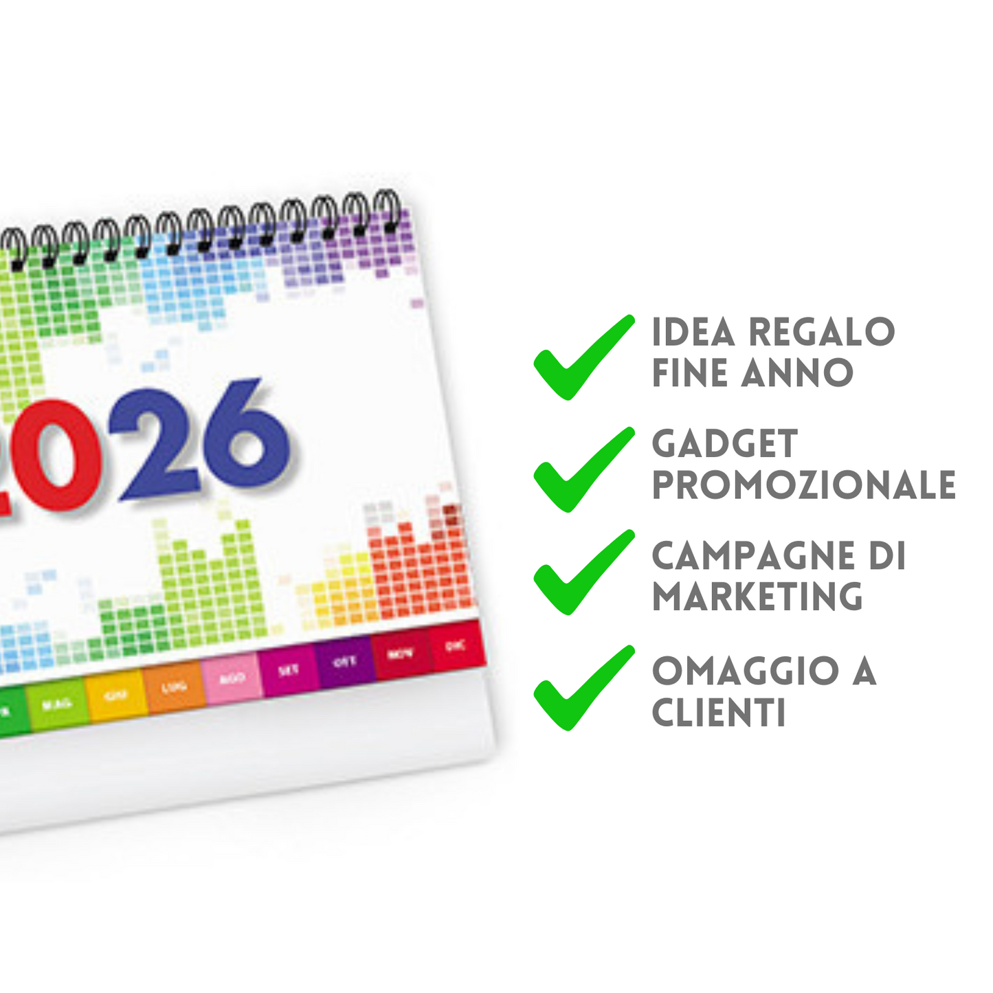 Calendario da banco 2026 personalizzato | Cod. PA743
