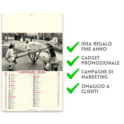 Calendario illustrato 2026 come eravamo | Cod. PA022