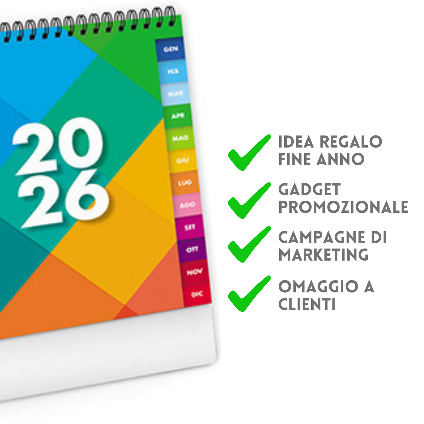 Calendario da banco 2026 personalizzato | Cod. PA742