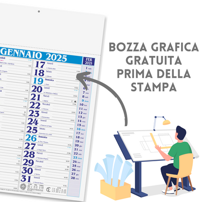 Calendari personalizzati 2025 olandesi PA650