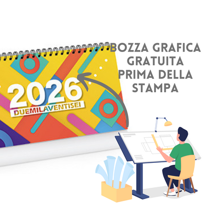 Calendario da banco 2026 personalizzato | Cod. PA705