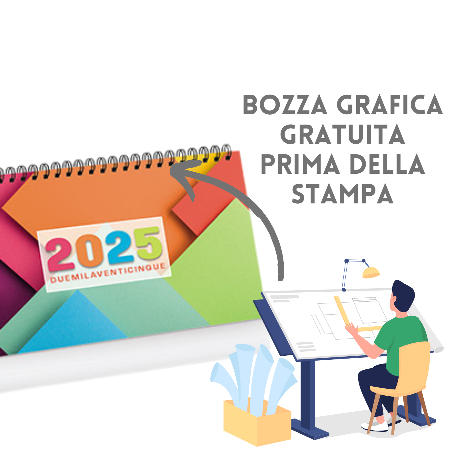 Calendari personalizzati 2024 da banco PA725