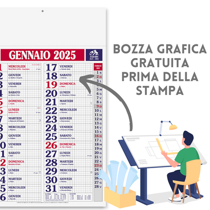 Calendari personalizzati 2025 olandesi PA610