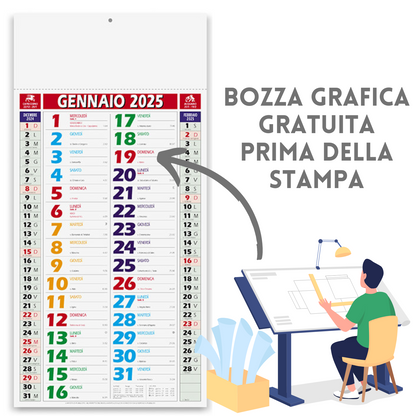 Calendario olandese 2025 personalizzato | Cod. PA658