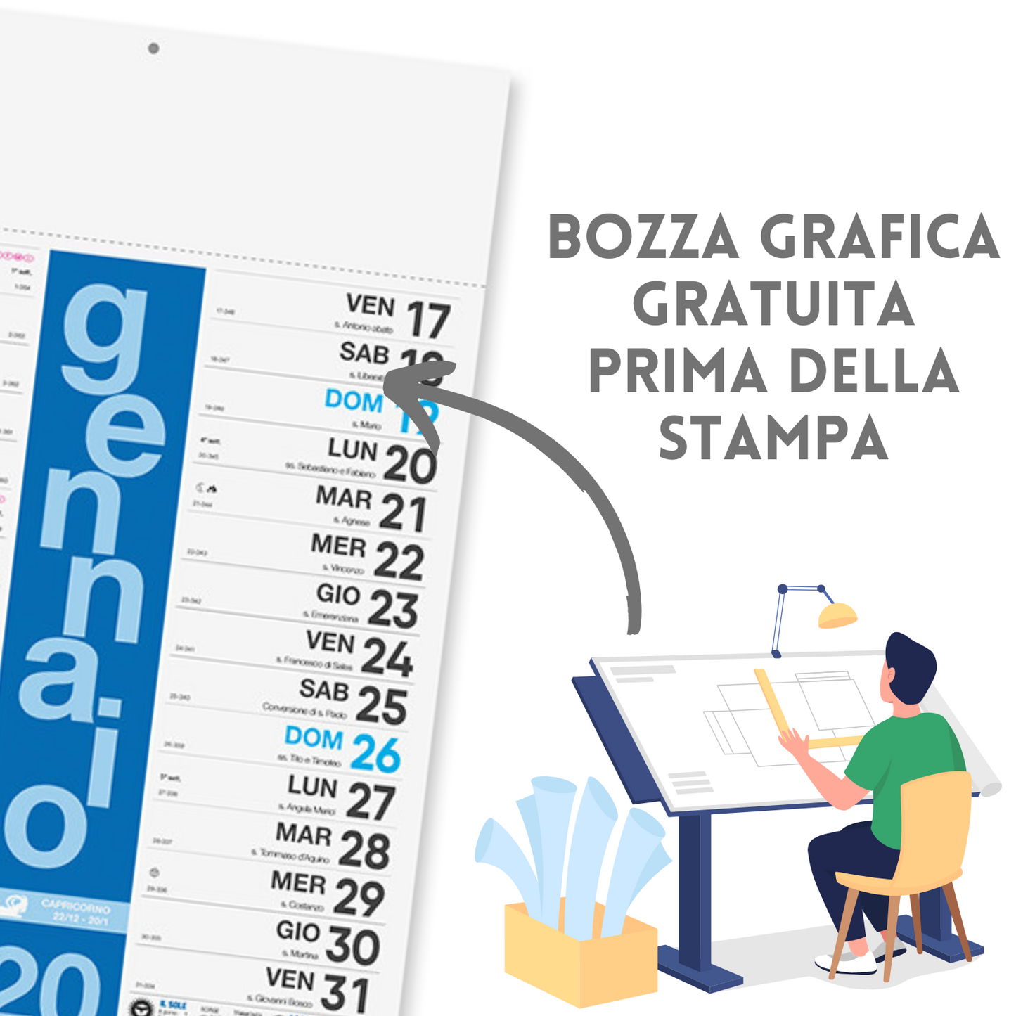 Calendario olandese 2026 personalizzato | Cod. PA430