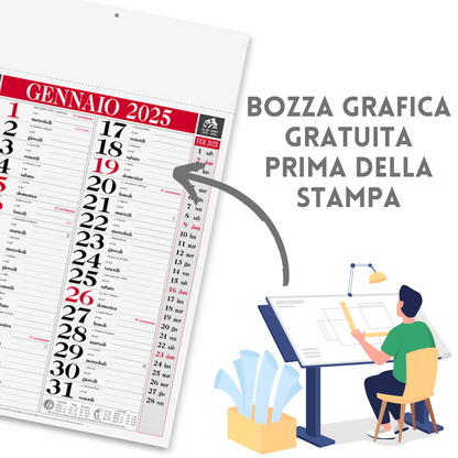 Calendari personalizzati 2025 olandesi PA640