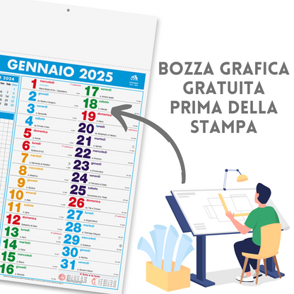  Calendari personalizzati 2025 olandesi PA422