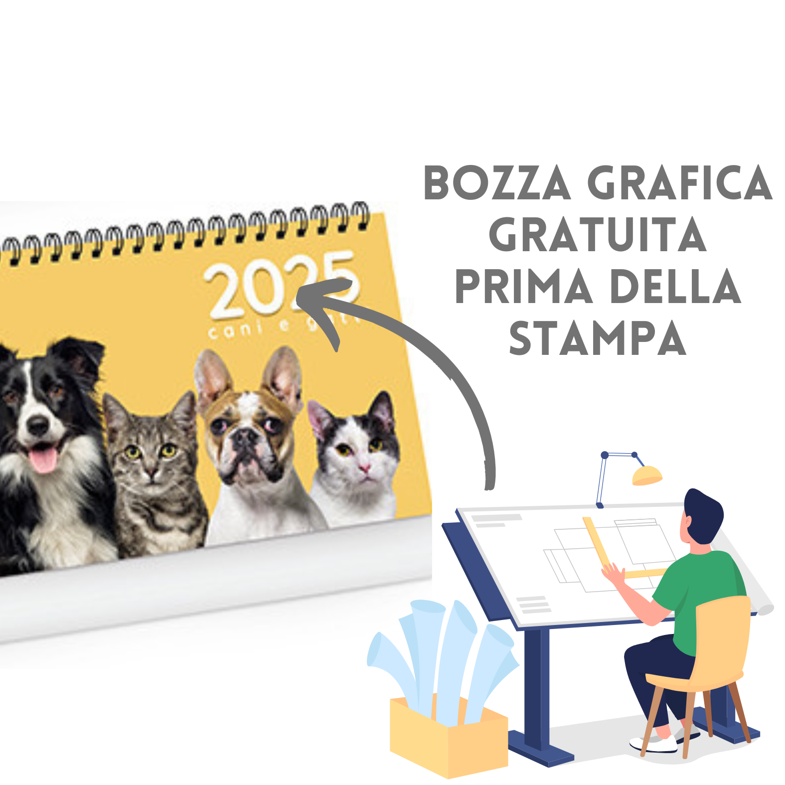 Calendari personalizzati 2024 da banco PA403