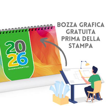 Calendario da banco 2026 personalizzato | Cod. PA706