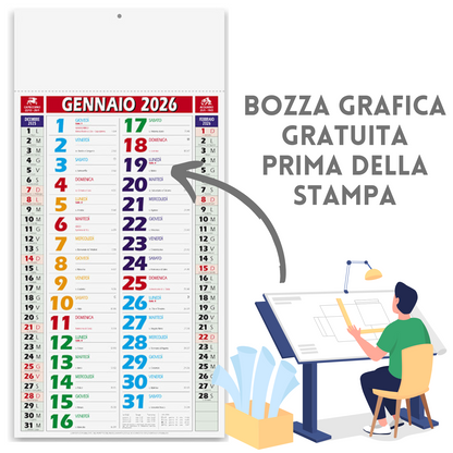 Calendario olandese 2026 personalizzato | Cod. PA658